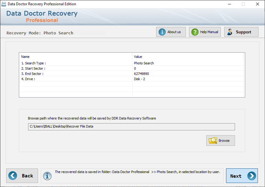 Data Restoration program