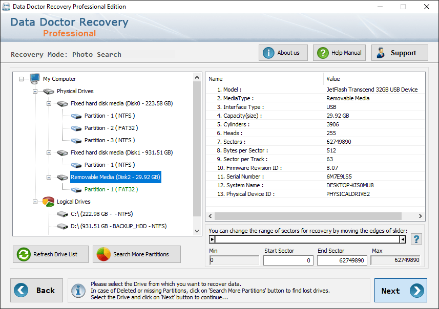 DDR Professional data recovery software